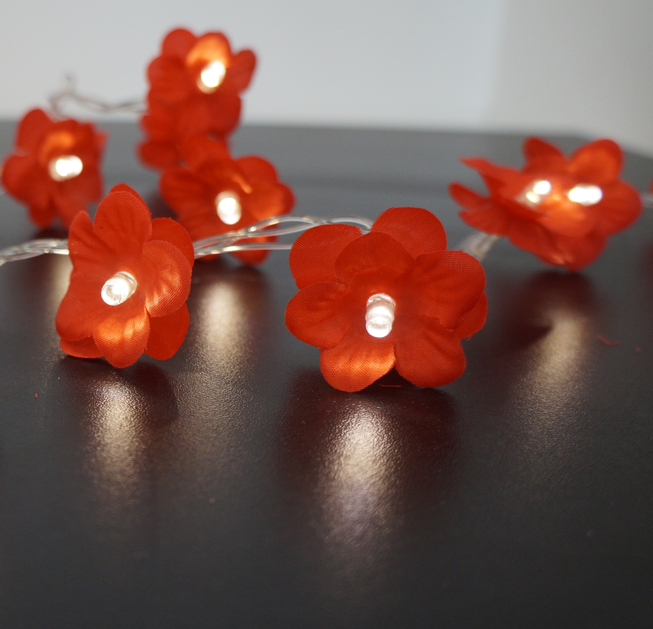 Cordão de Luz - Luz de Fada Florzinha Vermelha 110v