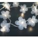 Cordão de Luz LED - Luz de Fada Florzinha Organza Branca Bivolt