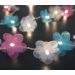 Cordão de Luz LED - Luz de Fada Florzinha Organza Colorida Bivolt