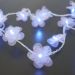 Cordão de Luz LED - Luz de Fada Florzinha Organza Lilás Bivolt