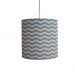Luminária Pendente Chevron Cinza e Branco