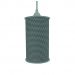 Luminária Pendente Cilíndrica Mini Chevron Branca e Cinza