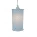 Luminária Pendente Cilíndrica Poás Azul e Branco