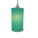 Luminária Pendente Cilíndrica Tecido Verde Claro