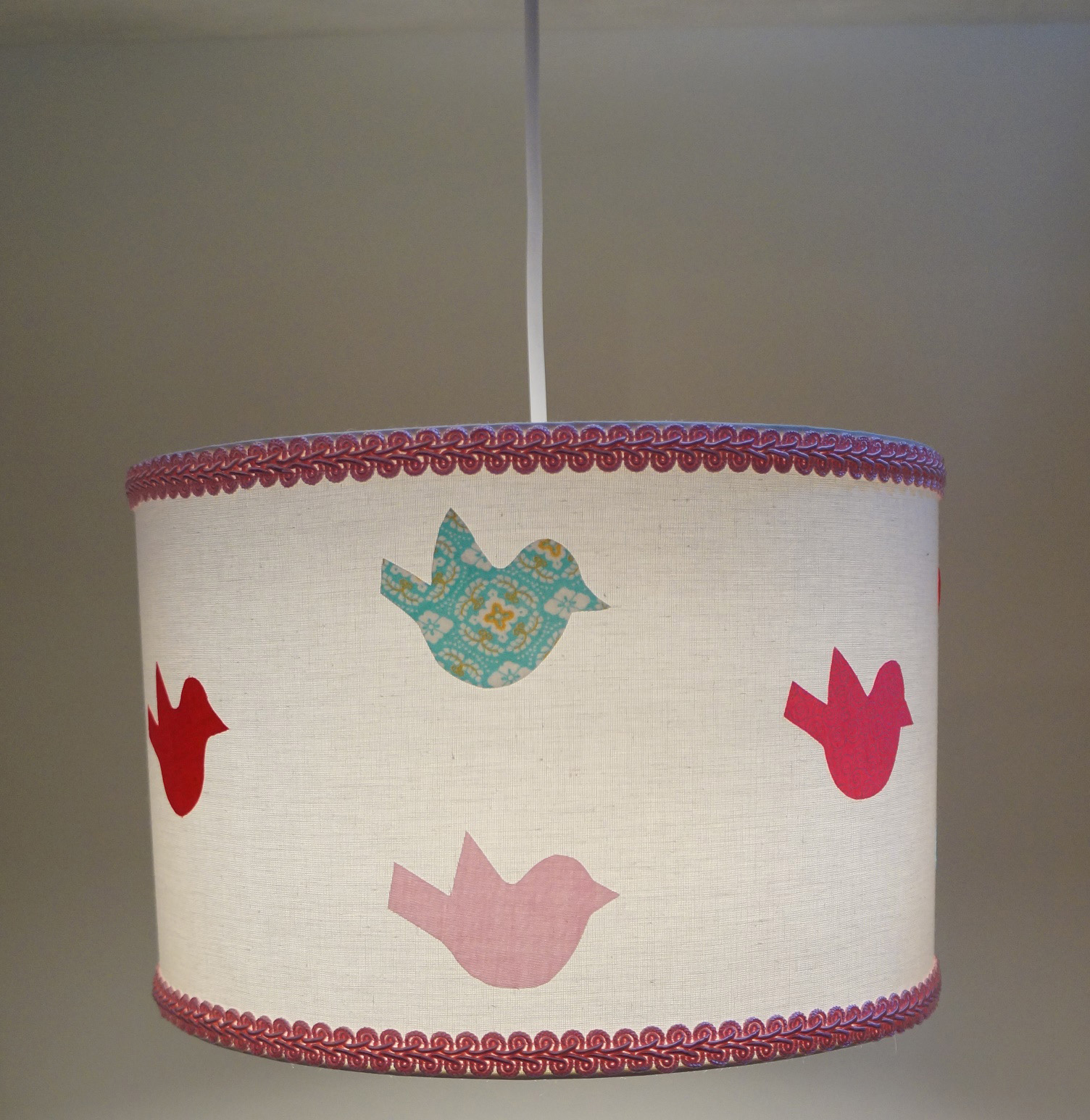 Luminária Pendente Quarto Bebê Passarinhos