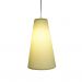 Luminária Pendente Tecido Arabesco Amarelo
