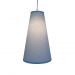 Luminária Pendente Tecido Arabesco Azul