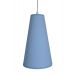 Luminária Pendente Tecido Arabesco Azul