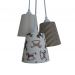 Lustre Pendente  Bebê Cavalinho Dim Dom Bege e Marrom