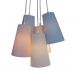Lustre Pendente 5 Cúpulas Cacho Soft Colors