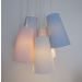 Lustre Pendente 5 Cúpulas Cacho Soft Colors