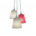 Lustre Pendente Bebê Cacho Chevron Cinza e Pink