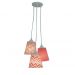 Lustre Pendente Bebê Cacho Chevron Coral