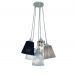 Lustre Pendente Bebê Cacho Nuvens Azul E Branco
