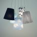 Lustre Pendente Bebê Cacho Nuvens Azul E Branco