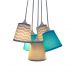 Lustre Pendente Bebê Chevron Cinza e Azul Céu