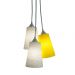 Lustre Pendente Bebê Chevron Cinza, Branco E Amarelo