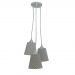 Lustre Pendente Bebê Geométrico Cinza e Branco