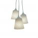 Lustre Pendente Bebê Geométrico Cinza e Branco