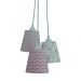 Lustre Pendente Bebê Menina Cacho Tons de Rosa
