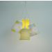 Lustre Pendente Bebê Nuvens e Carneirinhos Cinza e Amarelo