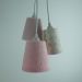 Lustre Pendente Bebê Pompom e Frufru Rosa