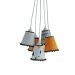 Lustre Pendente Bebê Raposinha Laranja, Preto e Branco