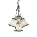 Lustre Pendente Bebê Raposinha com Pompom Preto e Branco