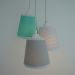 Lustre Pendente Bebê Triângulos Cinza e Verde