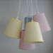 Lustre Pendente Cacho 5 Cúpulas Candy Colors