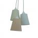Lustre Pendente Cacho Arabescos Salmão, Bege e Branco