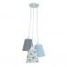 Lustre Pendente Cacho Bebê 3 Cúpulas Aviãzinho