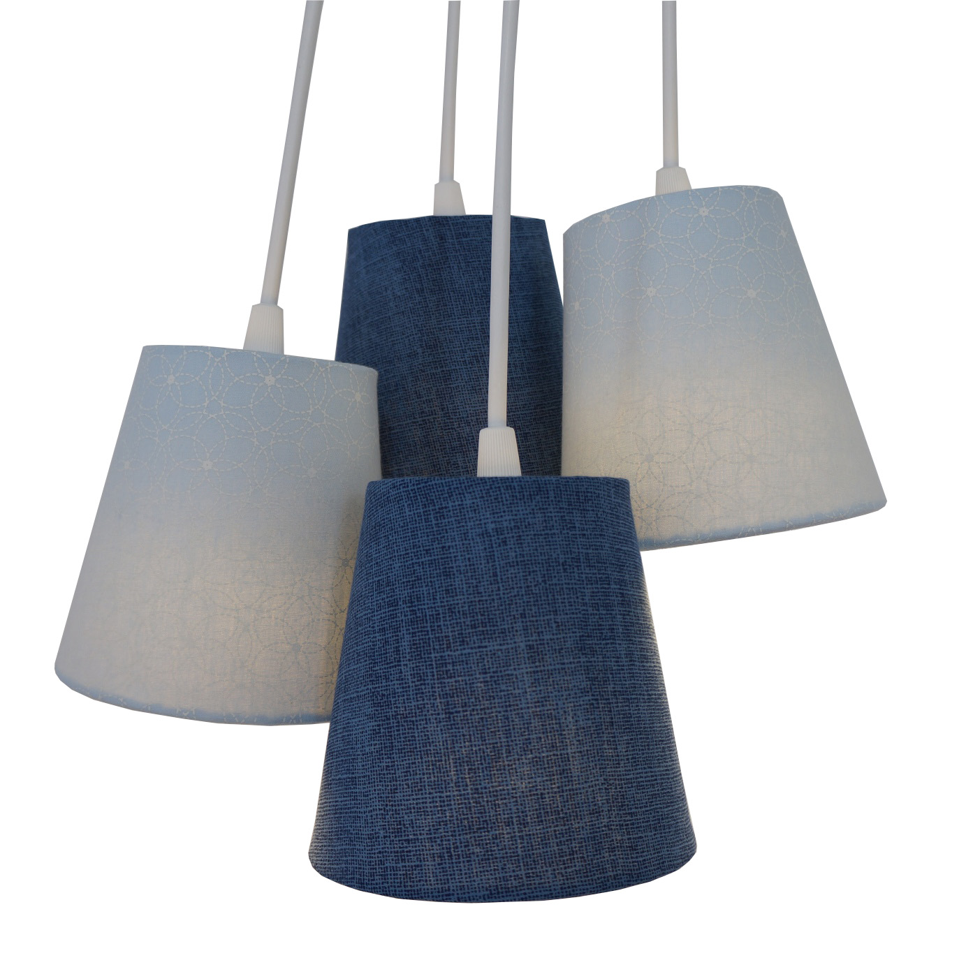 Lustre Pendente Cacho Bebê Jeans