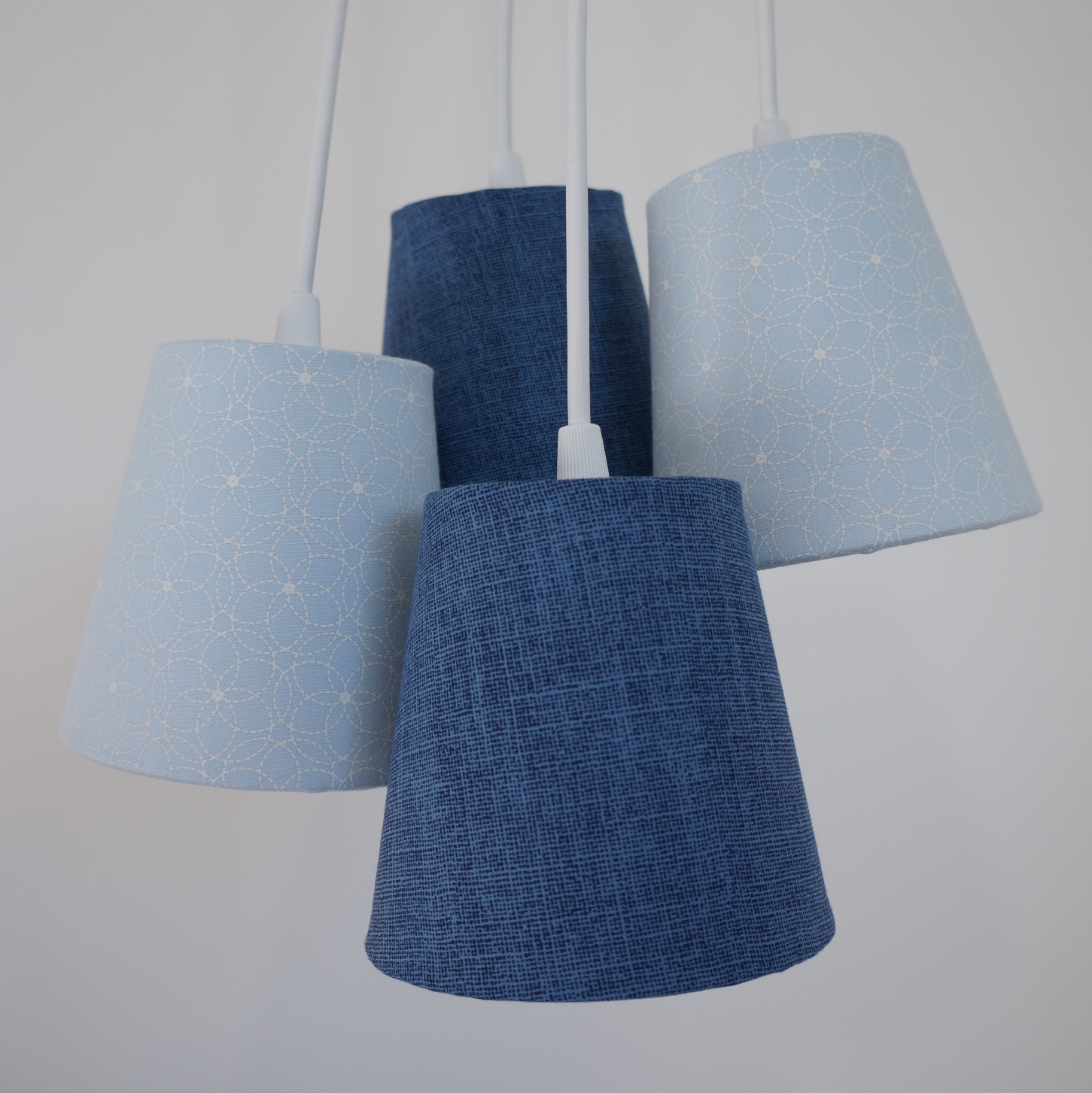 Lustre Pendente Cacho Bebê Jeans