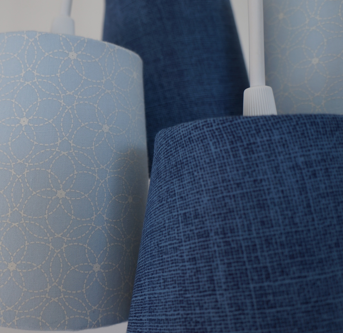 Lustre Pendente Cacho Bebê Jeans