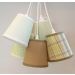 Lustre Pendente Cacho Bebê Tons de Verde e Bege