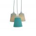 Lustre Pendente Cacho Bege e Piquet Tiffany