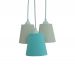 Lustre Pendente Cacho Bege e Piquet Tiffany