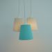 Lustre Pendente Cacho Bege e Piquet Tiffany