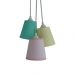 Lustre Pendente Cacho Candy Amarelo, Rosa e Verde