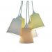 Lustre Pendente Cacho Candy Arabescos Amarelo, Branco e Salmão