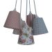 Lustre Pendente Cacho Estampado Borboletas Rose e Azul