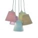 Lustre Pendente Cacho Frufru Fios Coloridos