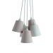 Lustre Pendente Cacho Menina Rose e Off White