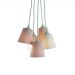 Lustre Pendente Cacho Menina Rose e Off White