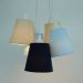Lustre Pendente Cacho Menino Azul e Bege