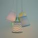 Lustre Pendente Cacho Mix Chevron Candy Colors