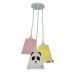 Lustre Pendente Cacho Pandinha e Pompons