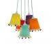Lustre Pendente Cacho PomPom Colors