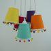 Lustre Pendente Cacho PomPom Colors